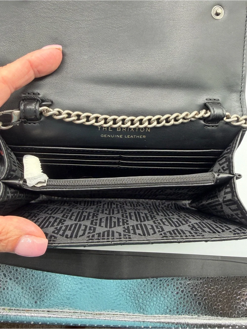 Kurt Geiger NWT Quilted Leather Chain Bag/Wallet